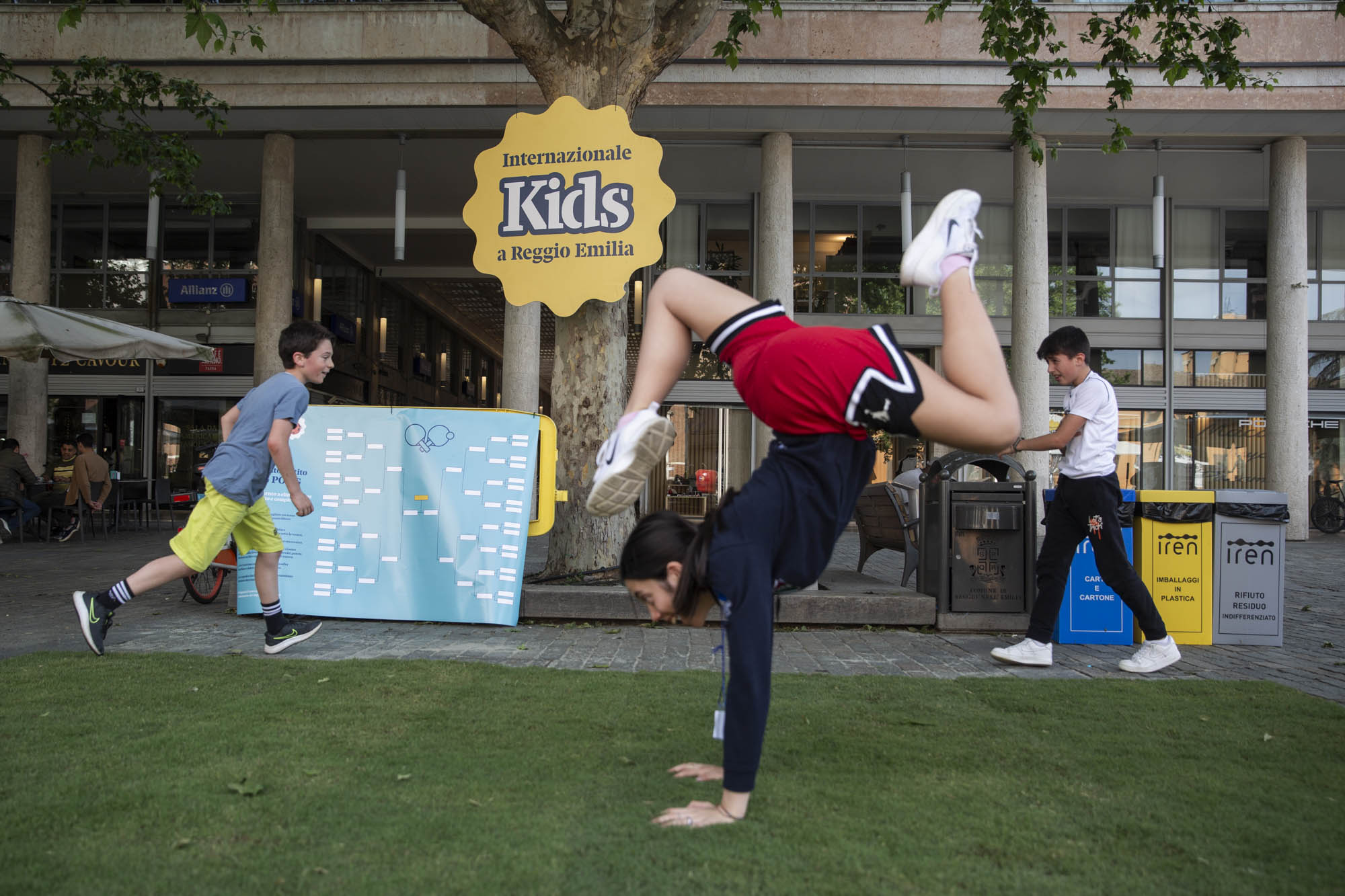 In Reggio Emilia documenting Internazionale kids festival 
