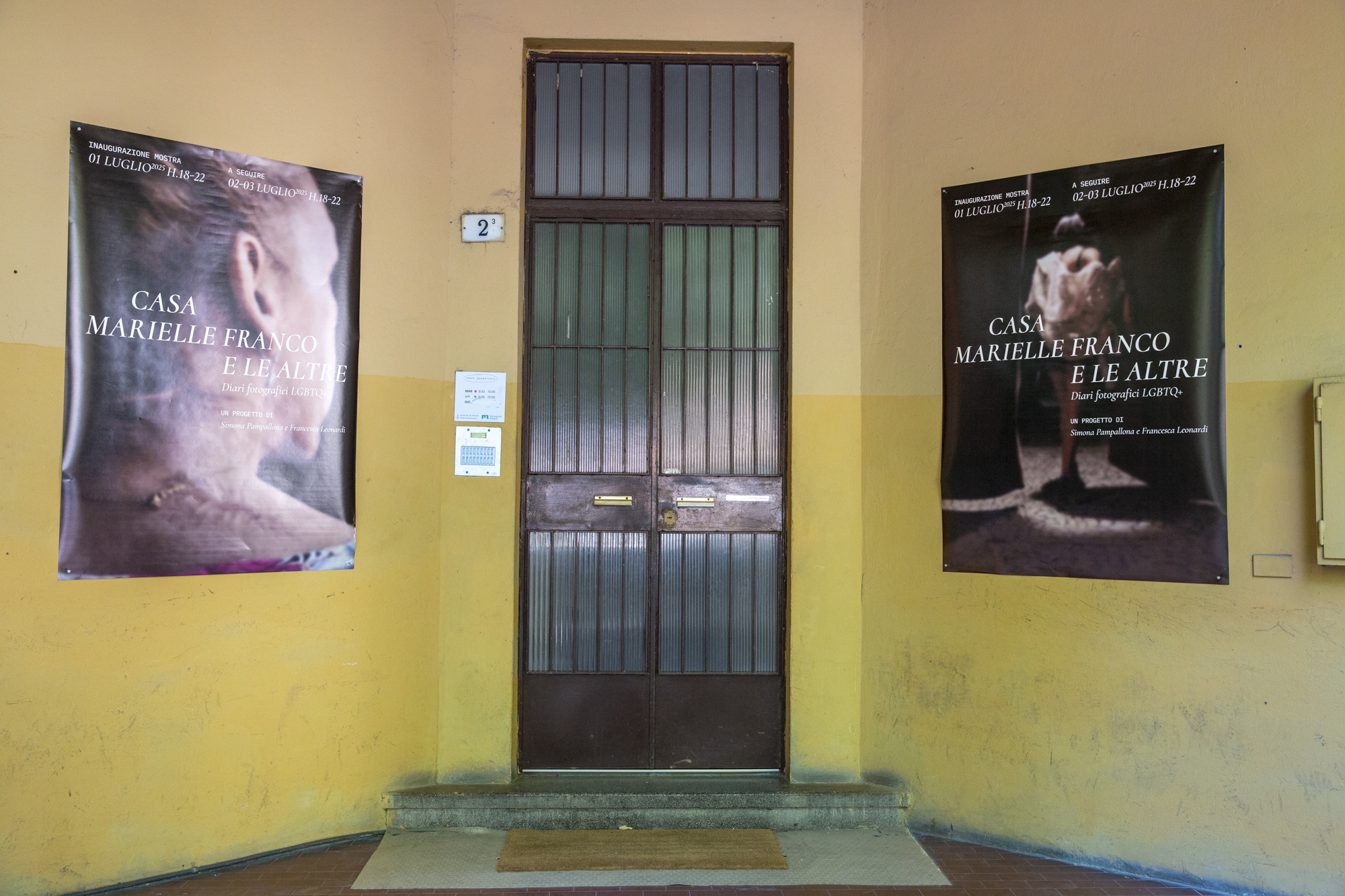 Exhibition in Bologna of long term project "Casa Marielle Franco and the others"