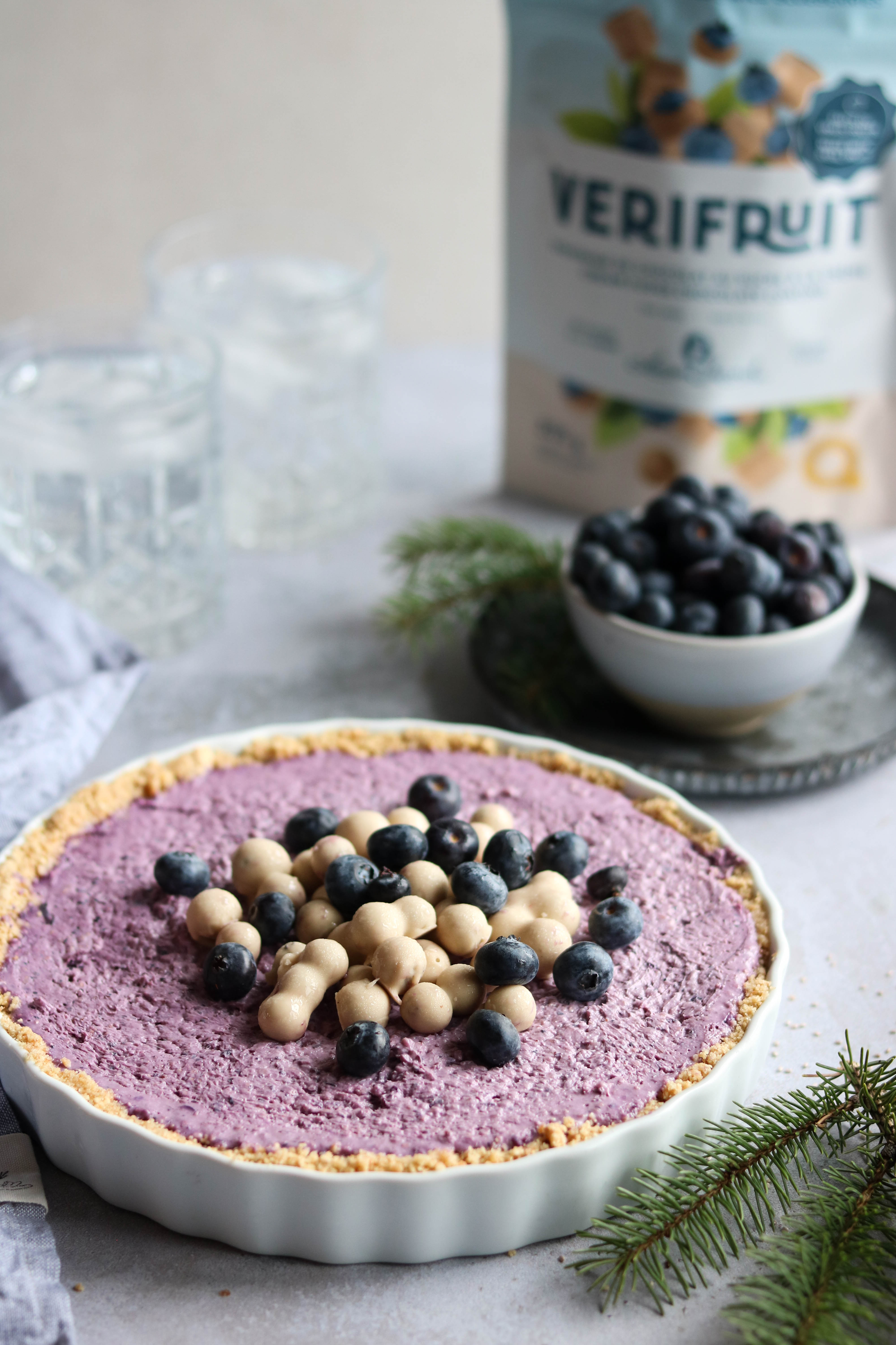 No bake blueberry pie 