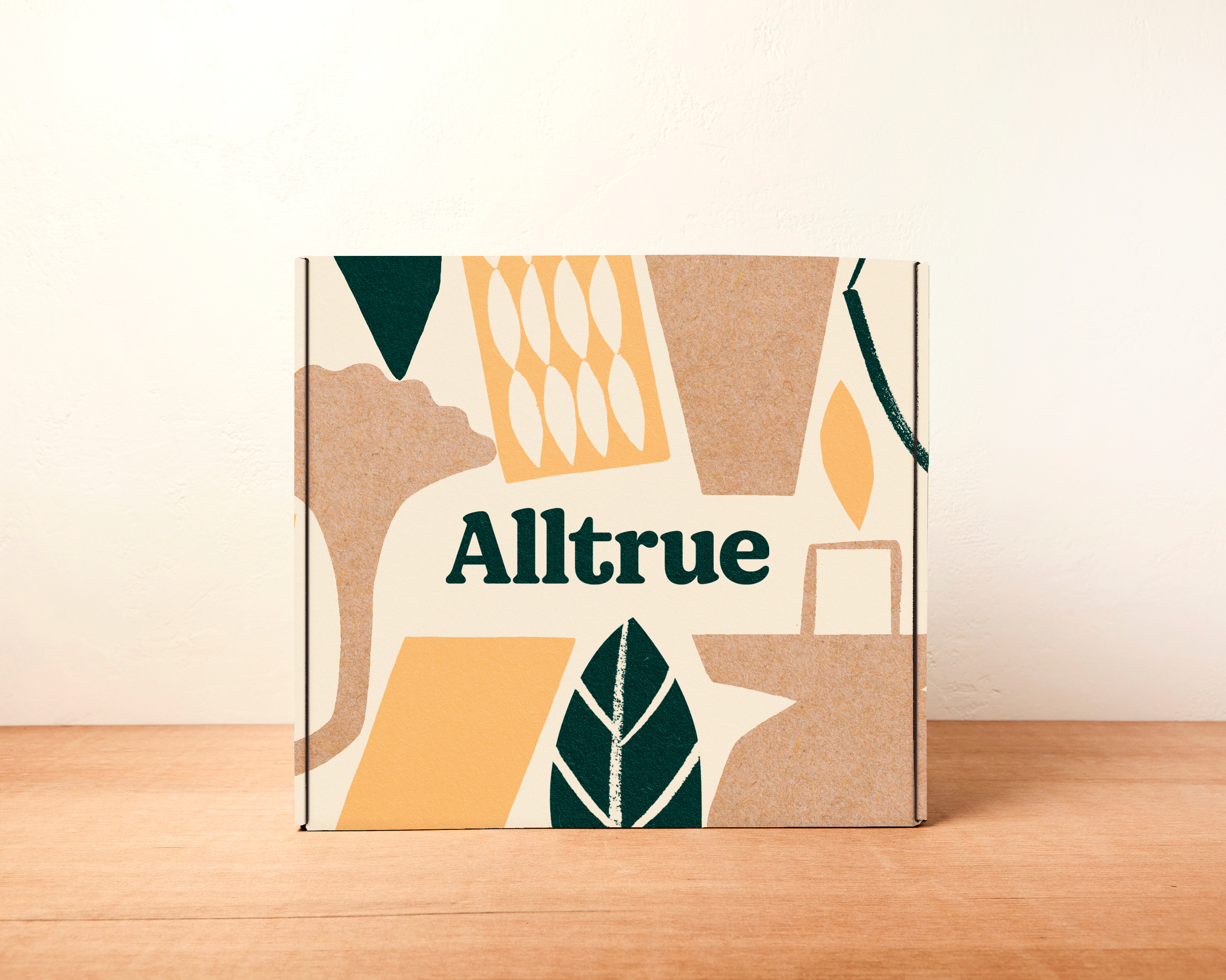 Open Alltrue box wit home wares, accessories, low waste lifestyle goods and more