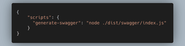 A code snippet that generates Swagger.