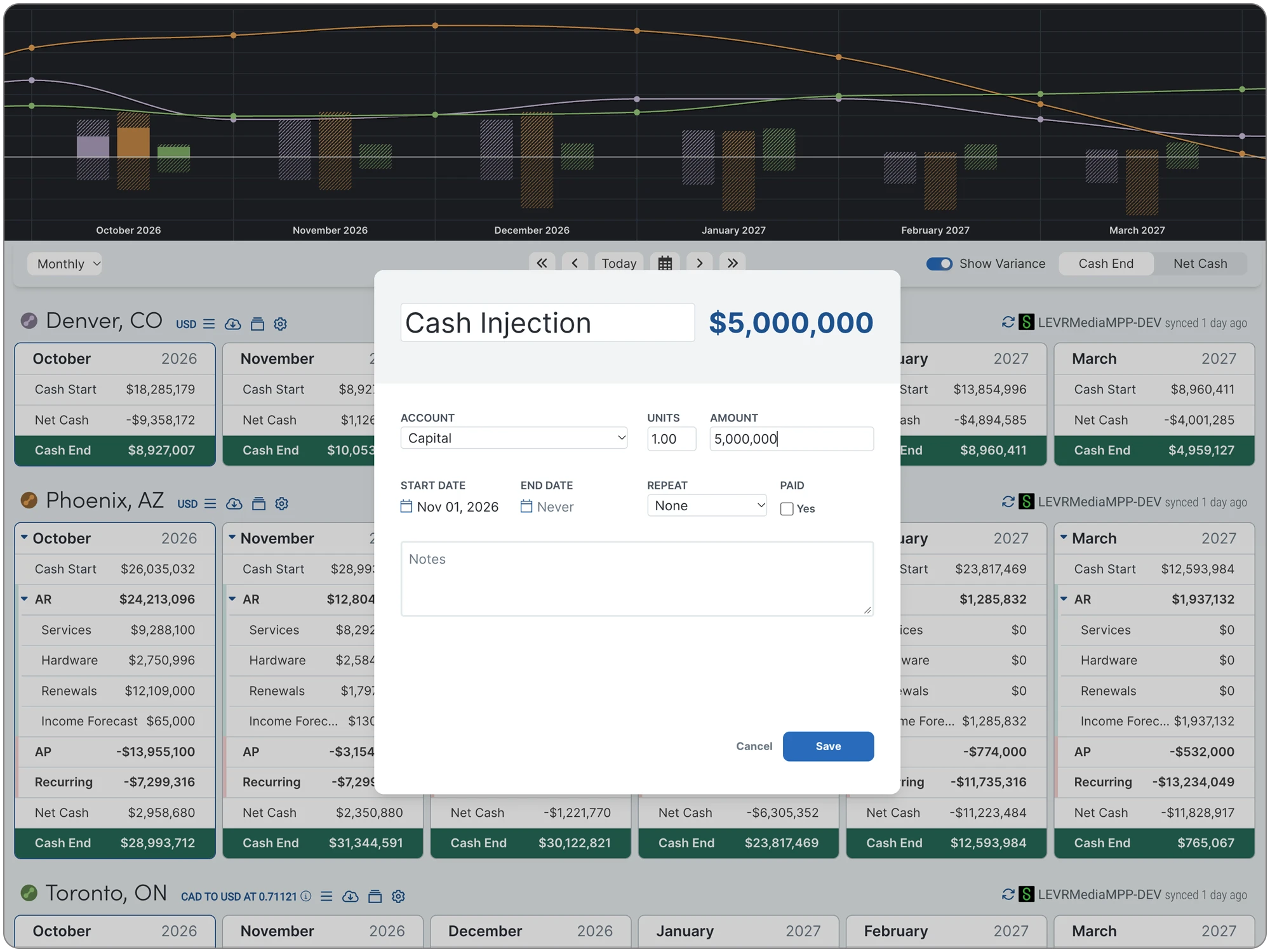 Quick Model Cash Flow