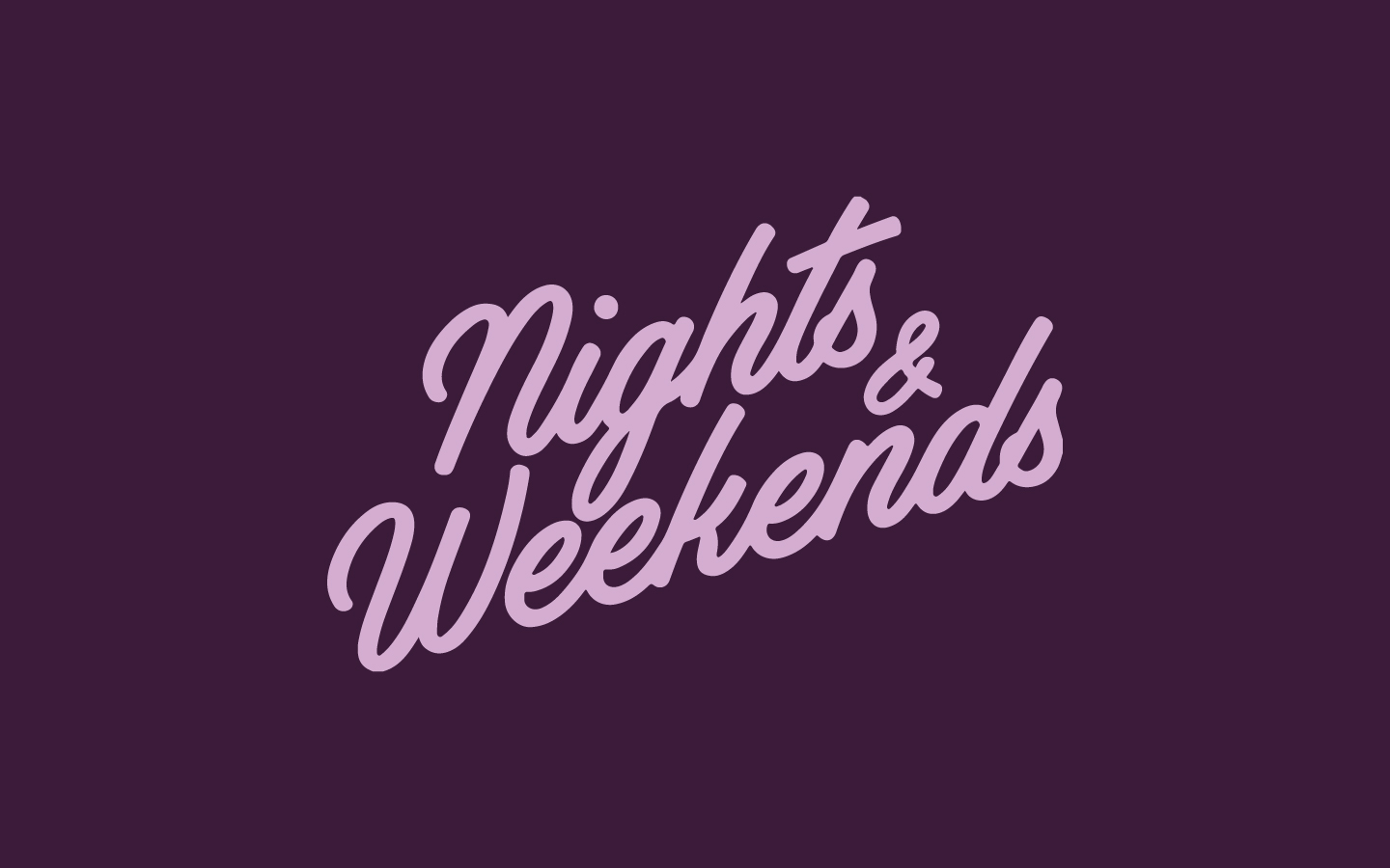 Nights and Weekend logo design