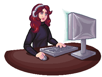 Pixel art design of Sophie