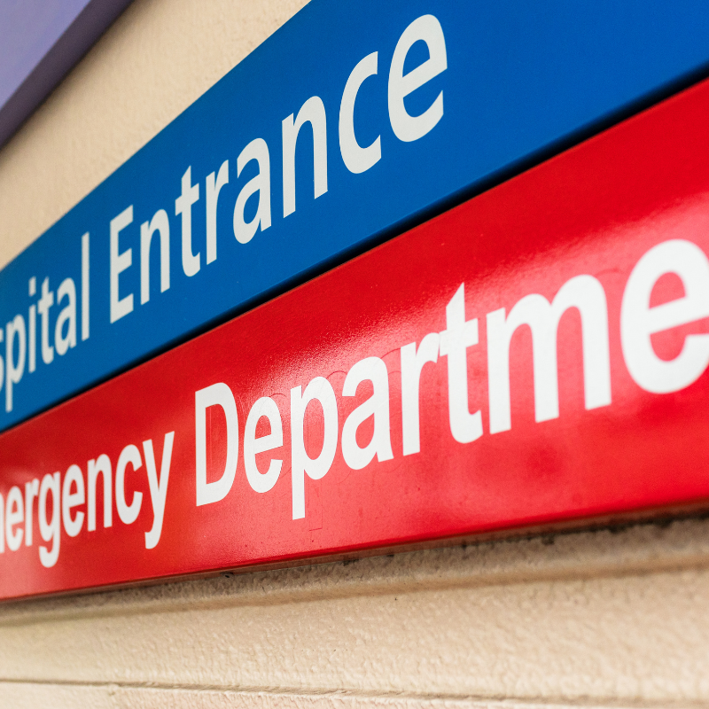 Oxford University Hospitals signage outside