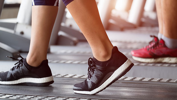 Keeping active on a treadmil