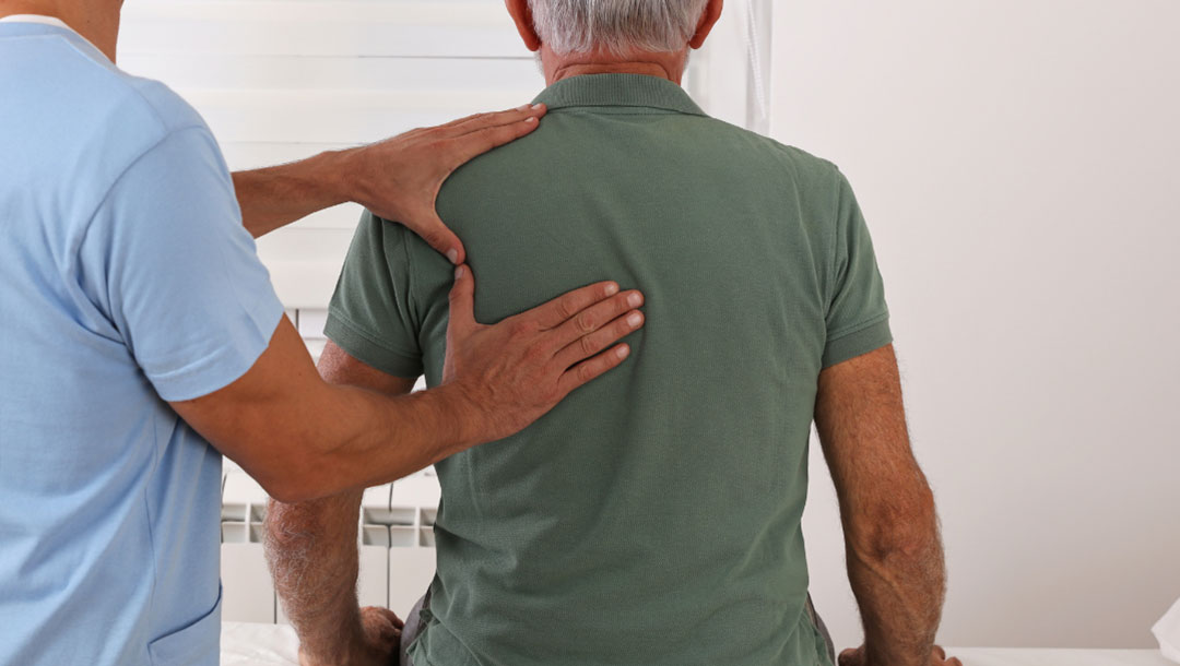 UK Vein Clinic - Man getting physio