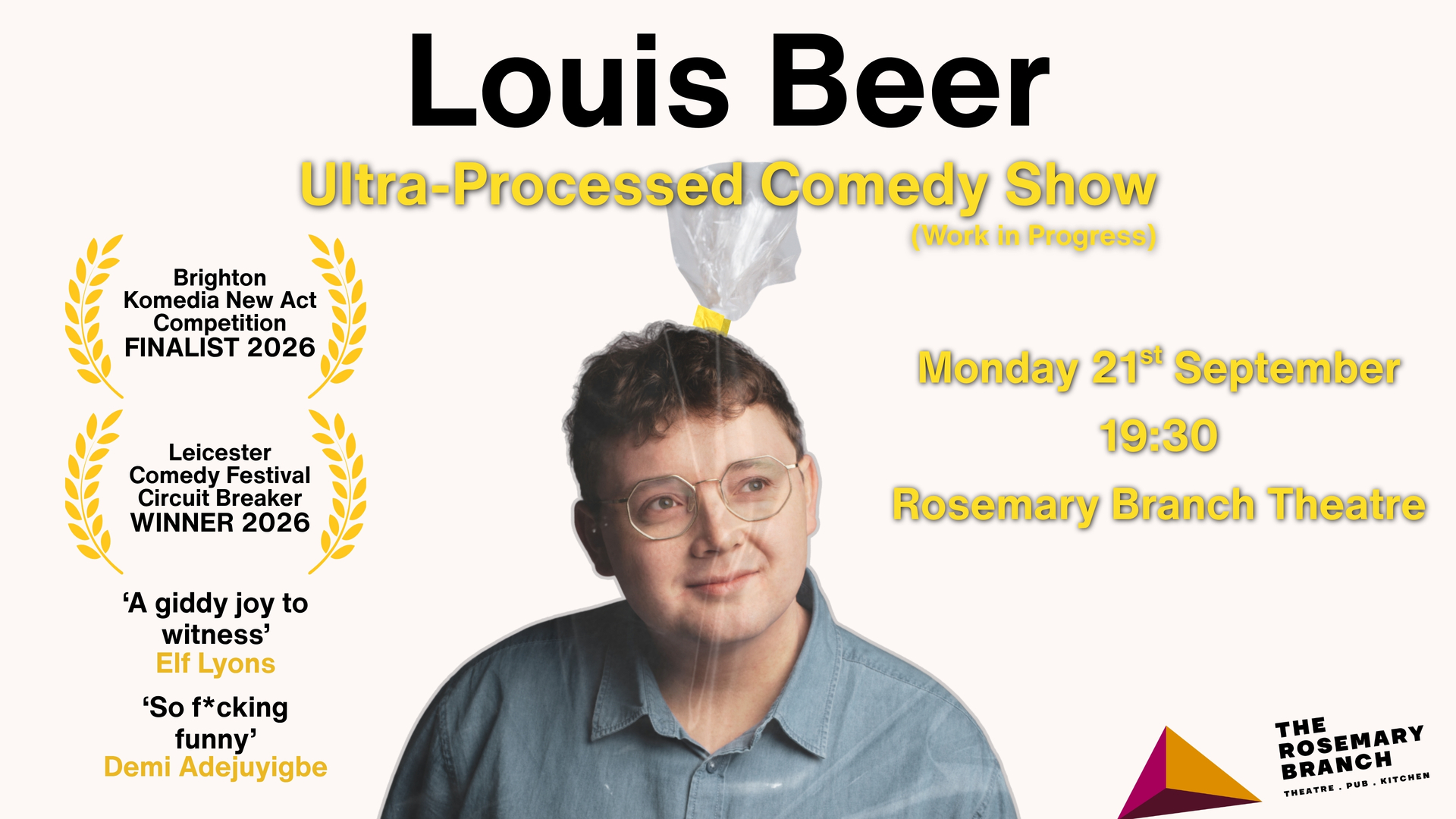 Louis Beer: Ultra-Processed Comedy Show (Work-in-Progress)