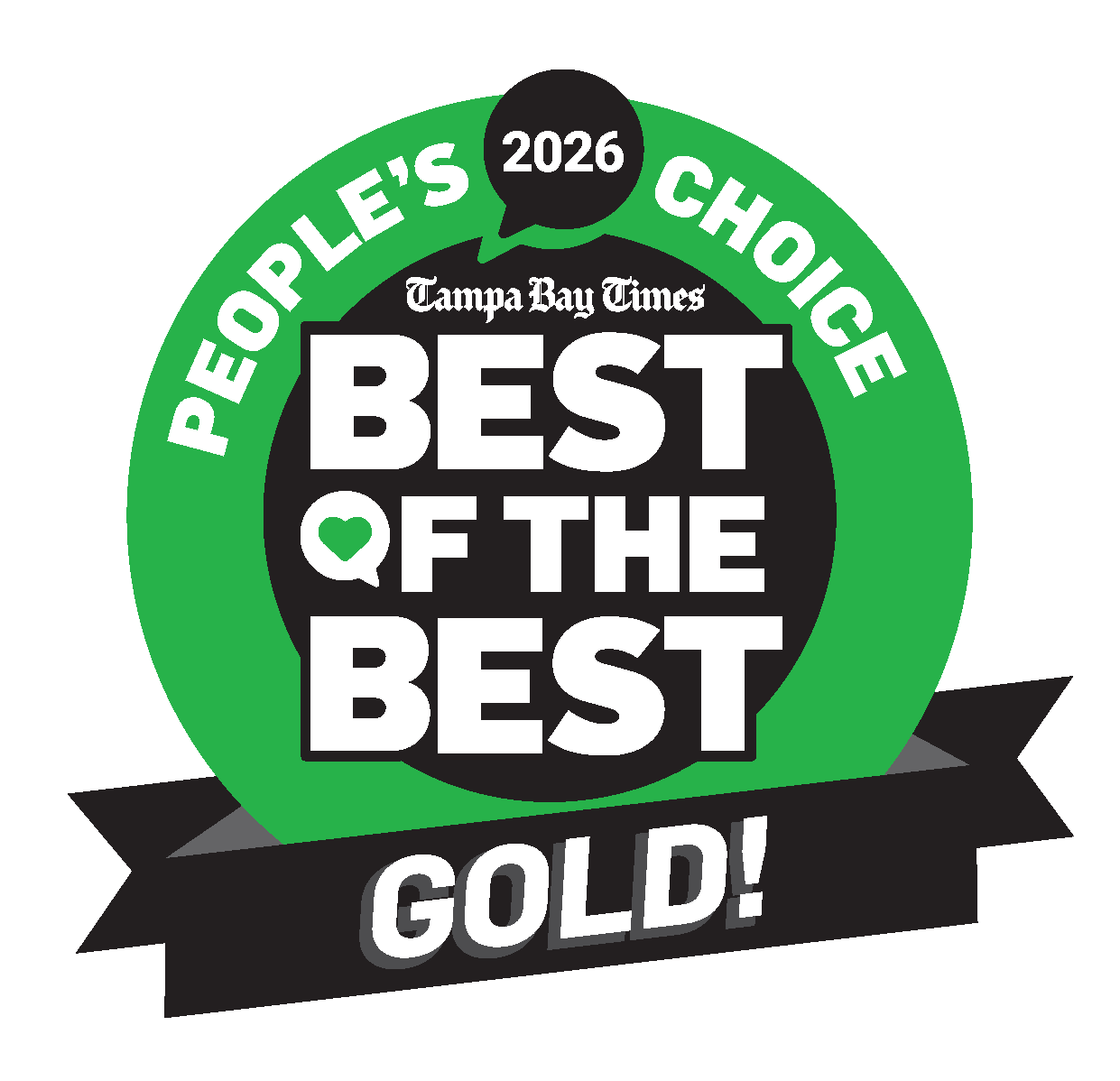 Tampa Bay Times 2026 People’s Choice Best of the Best Gold award