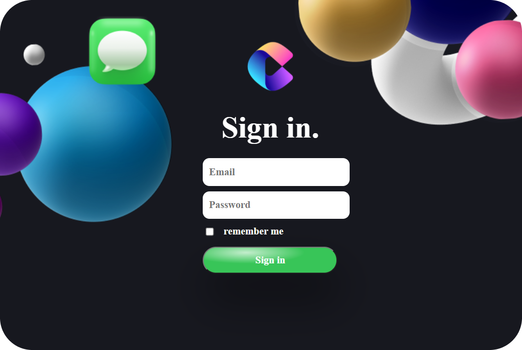 A mockup of a project