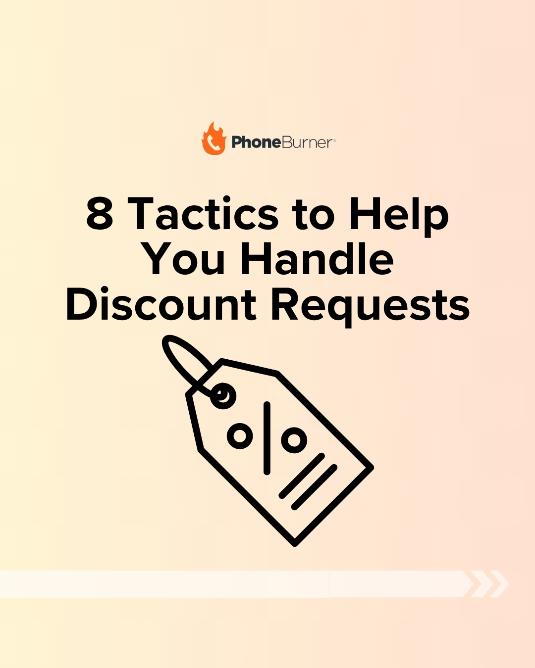 8 Tactics to Help You Handle Discount Requests infographic
