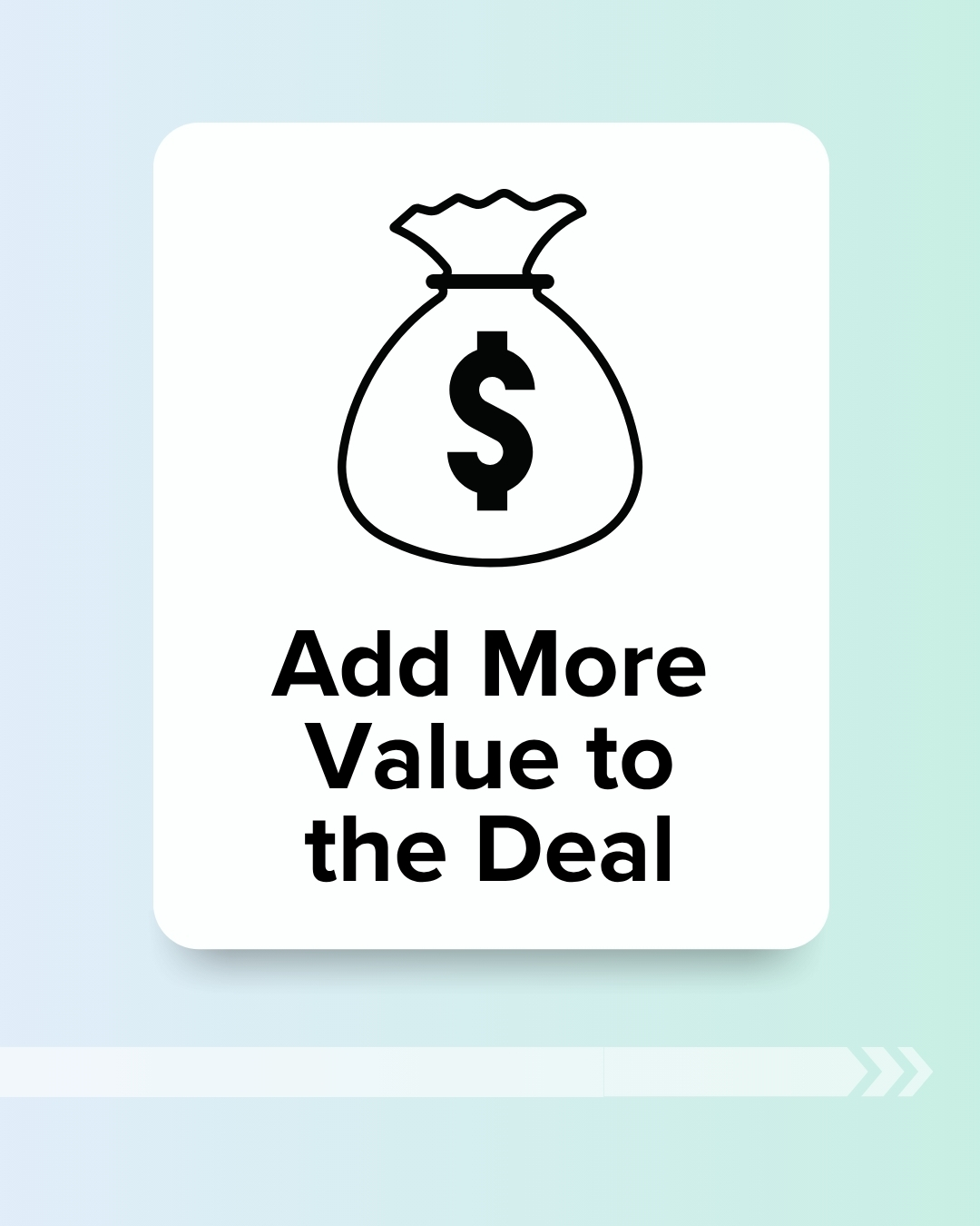 Add more value to the deal infographic