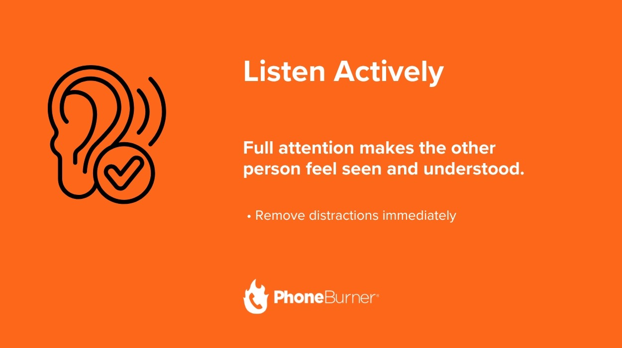 Listen acively infographic