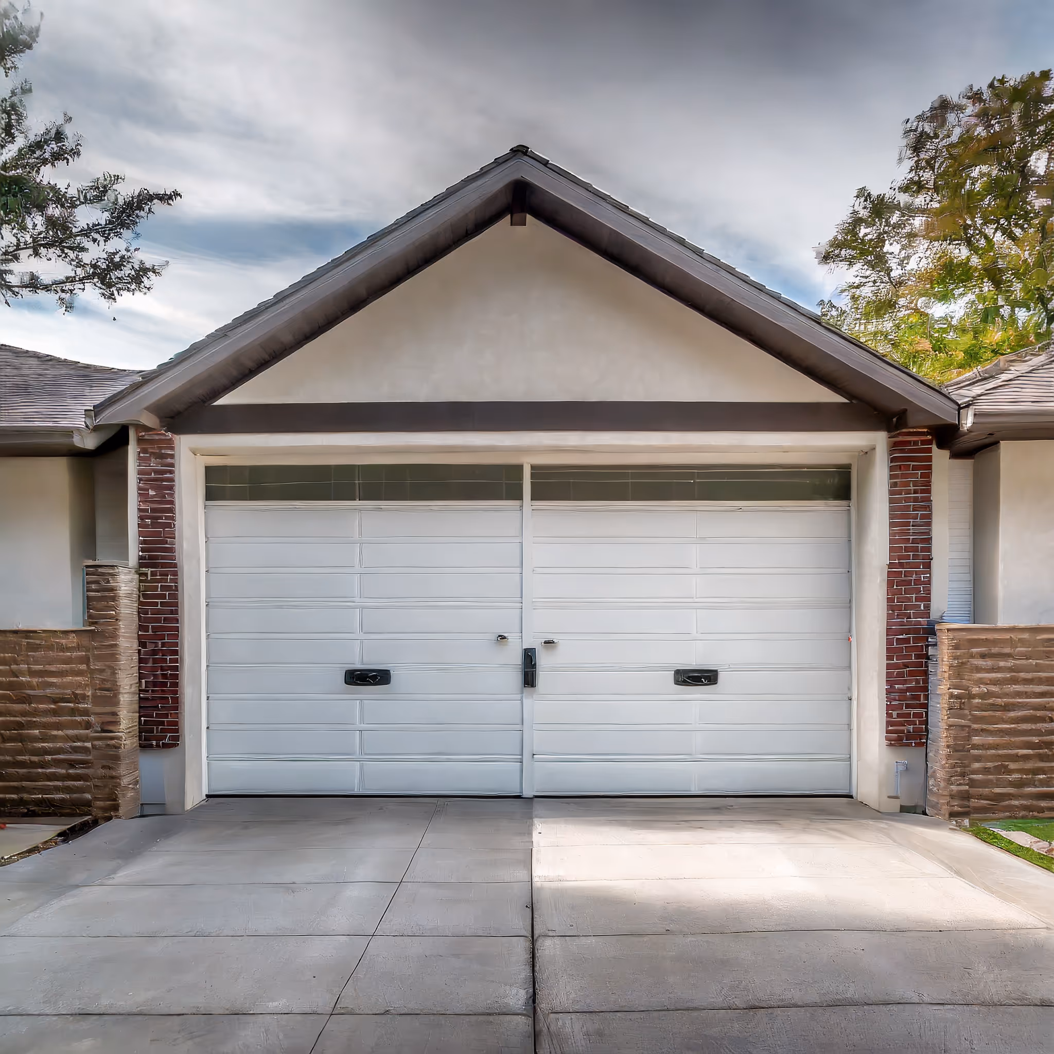 Modern residential garage doors