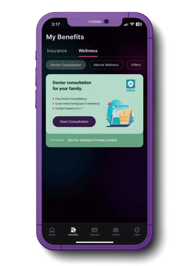 Pazcre App - Free tele-doctor consultations