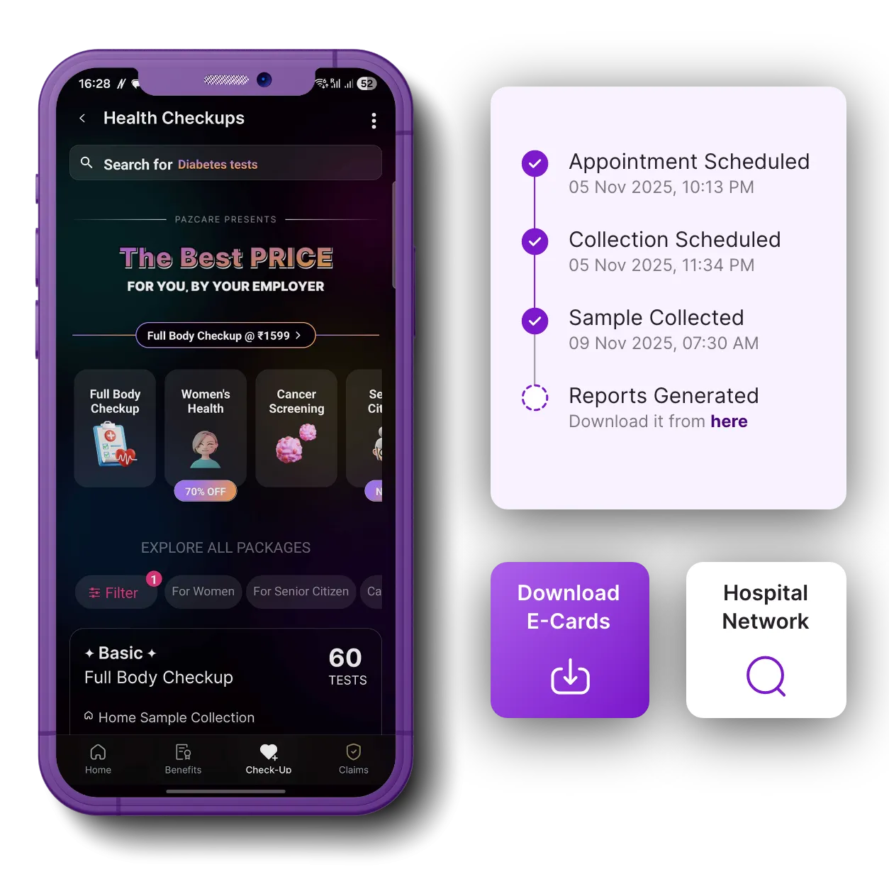 Image showing the a brief overview of pazcare claim process