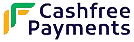 Cashfree Payments logo with green, yellow, and blue design elements.