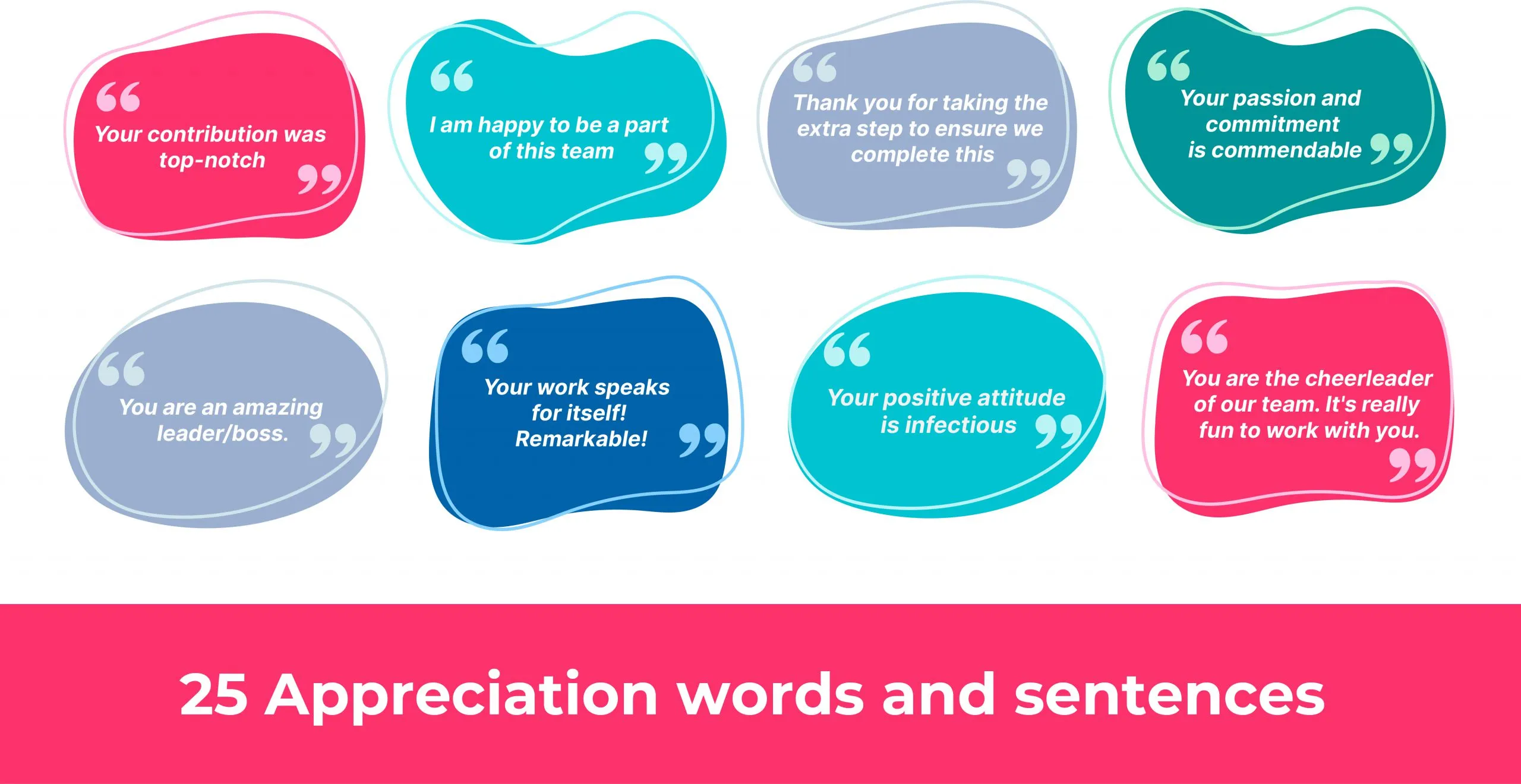 Appreciation words for peers