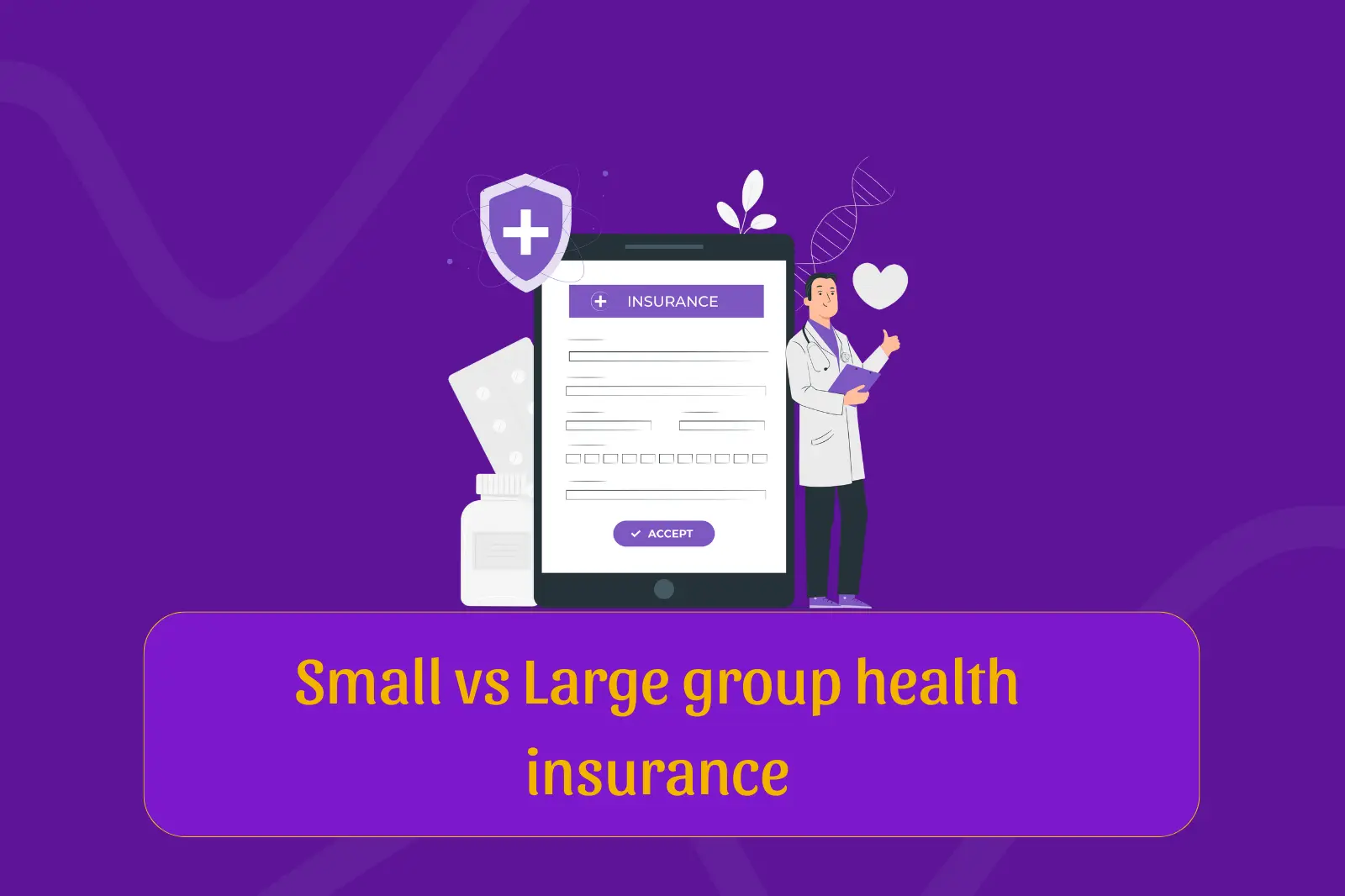 Small group health insurance or large group health insurance