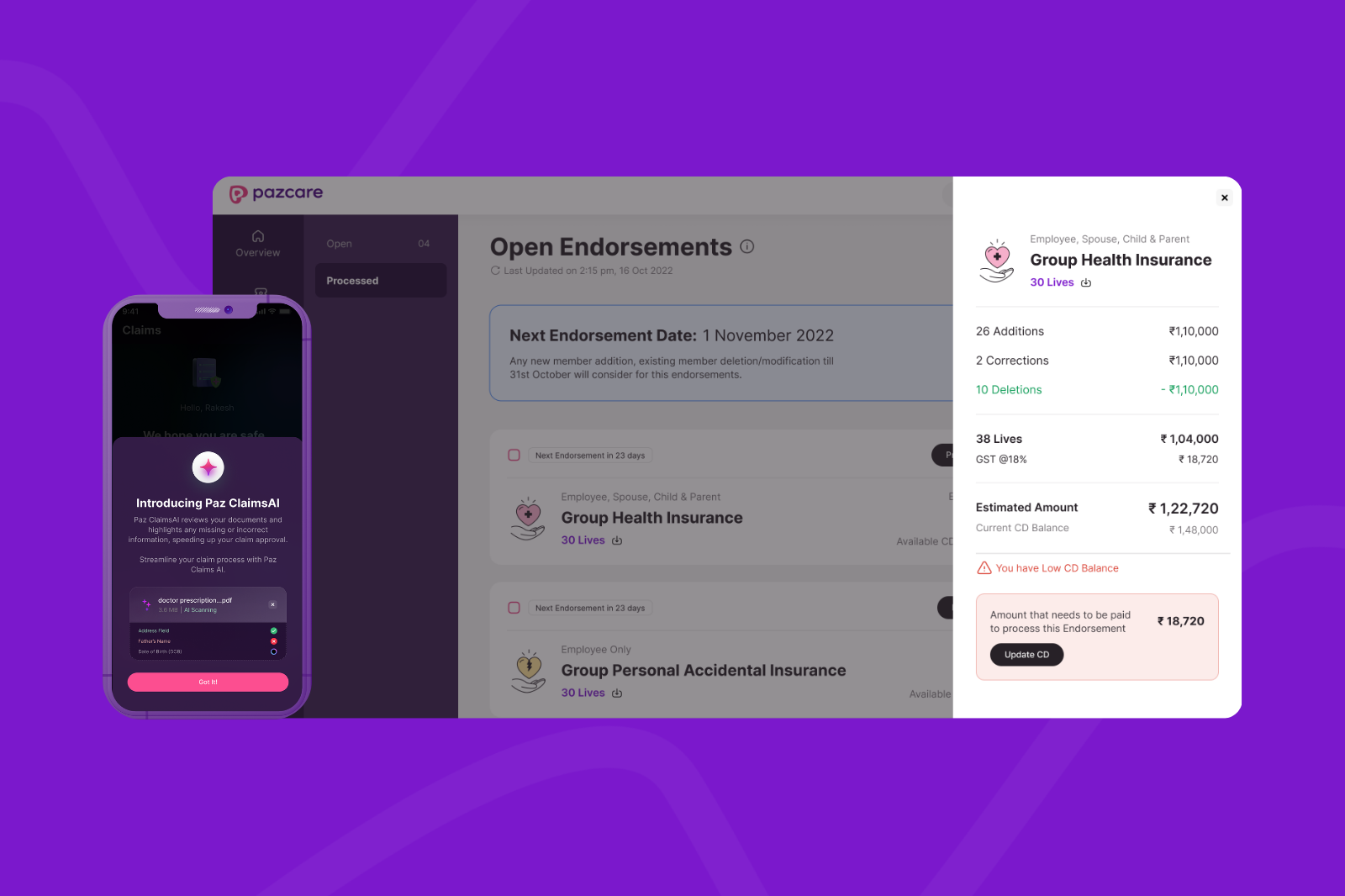 Simplifying group health insurance at scale