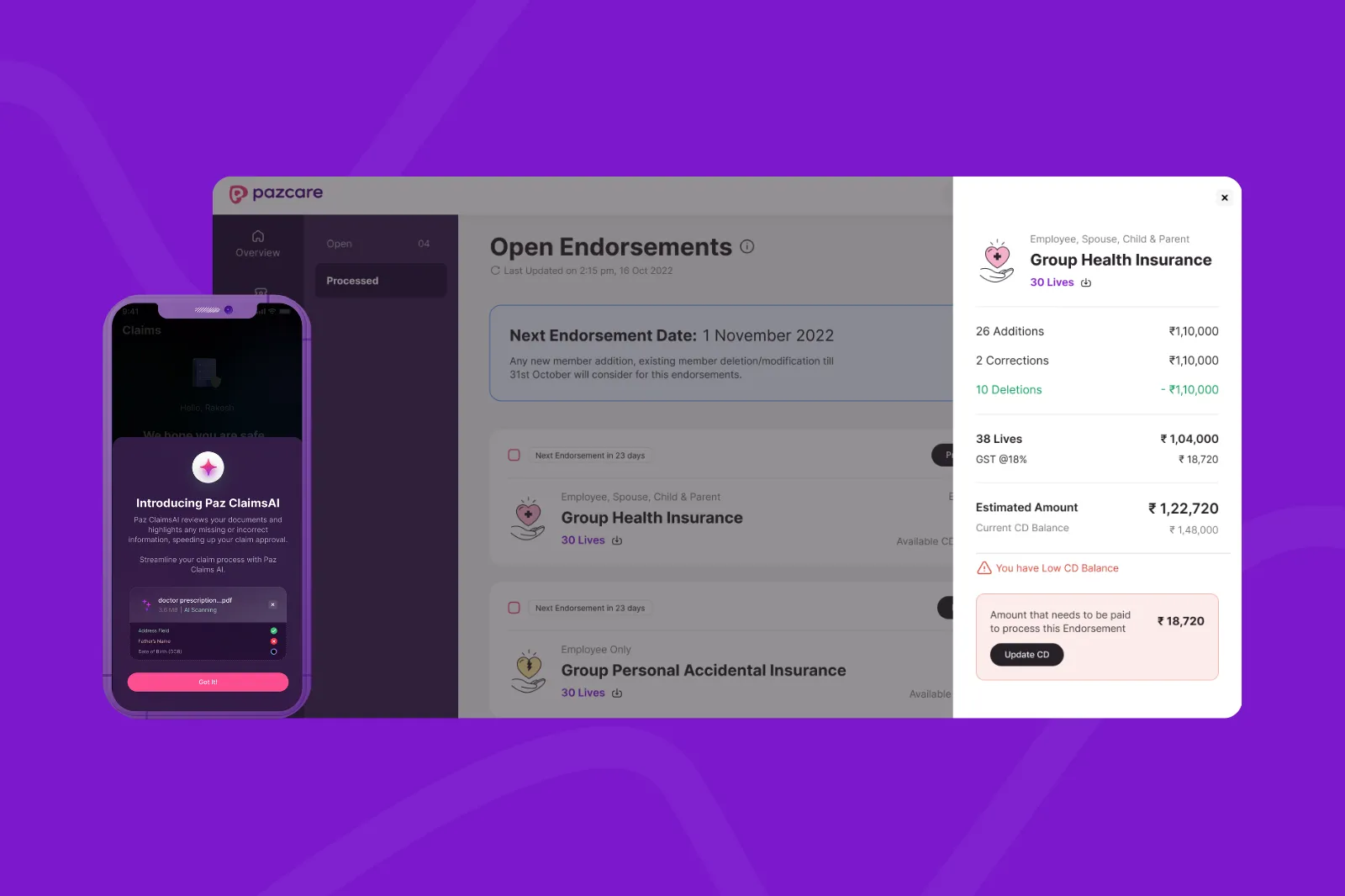Simplifying group health insurance at scale