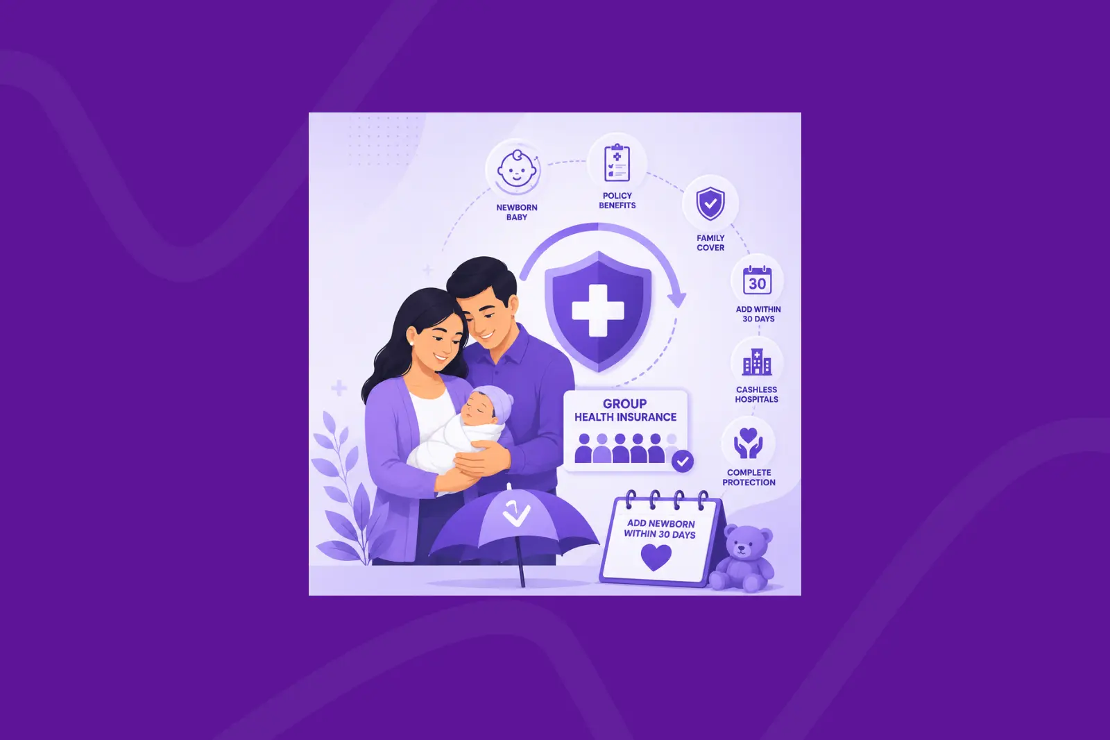 Are newborn babies automatically covered under group health insurance? 