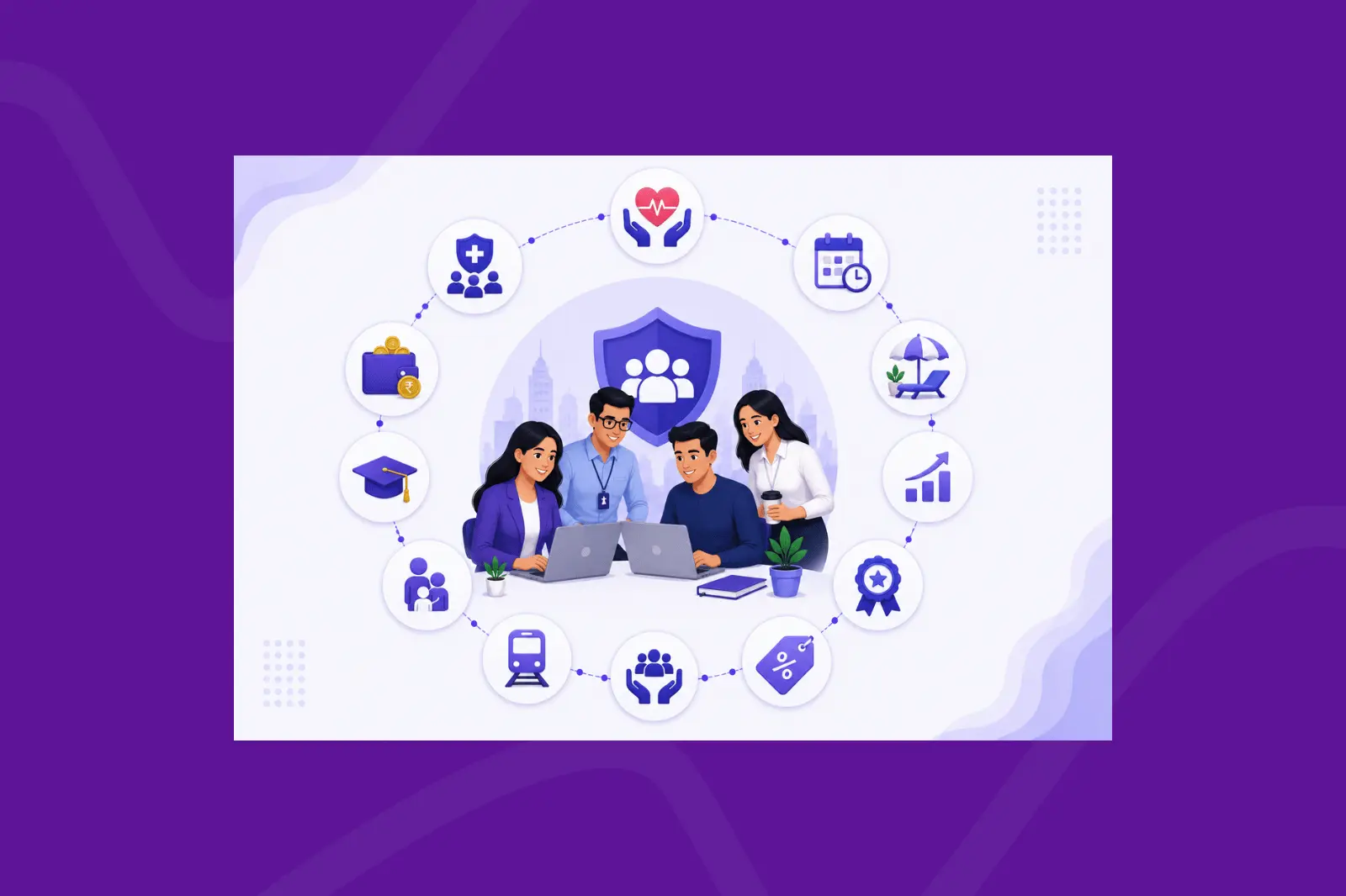 What employee benefits do GCCs in India offer?