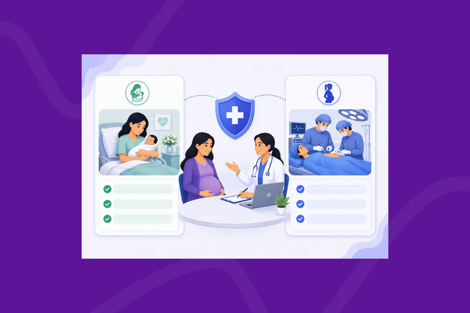 Does corporate health insurance cover normal and C-Section delivery?