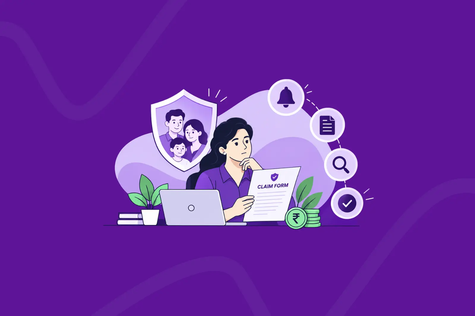 How to file a claim for group term life insurance in India?