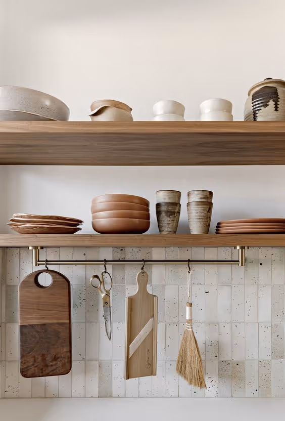 Pull-out drawers under kitchen sink for hidden storage