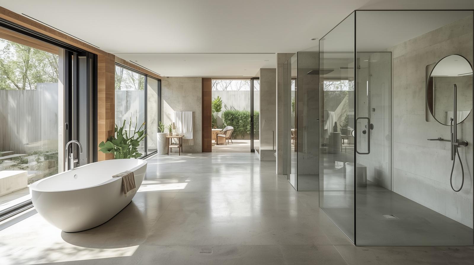 What Is an Open-Concept Bathroom? Design Ideas & Examples