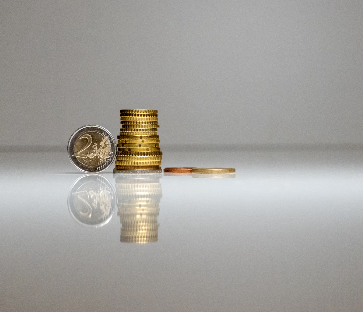 saved up coins for financial planning
