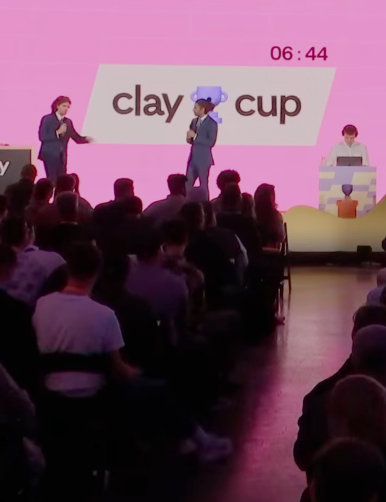 Clay community member speaking