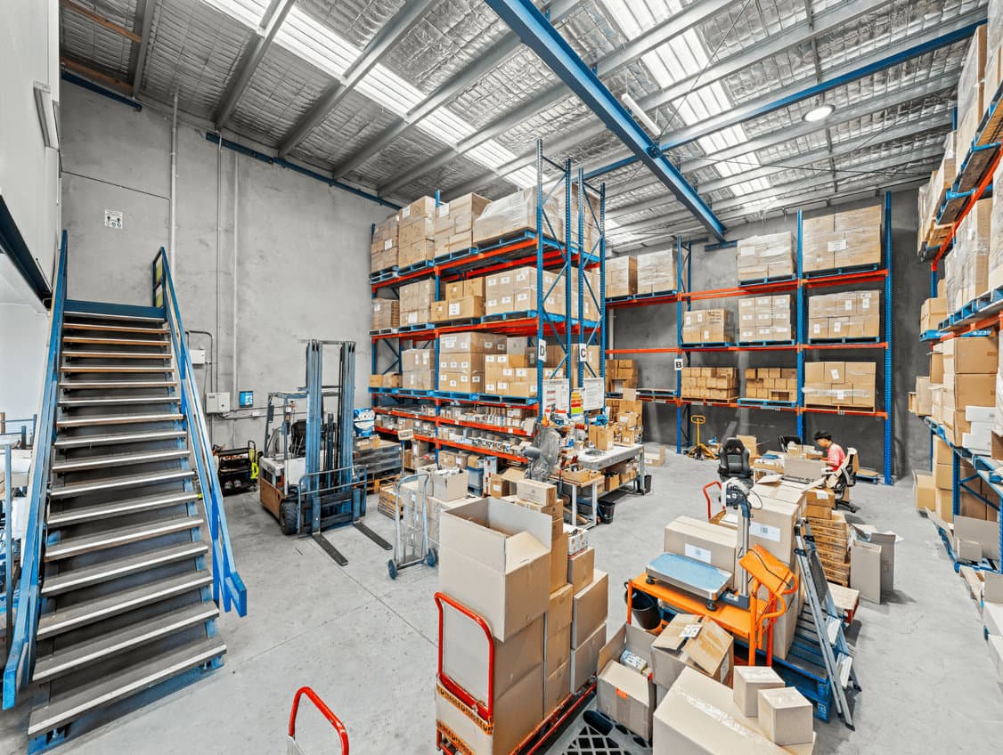 Entry-level Blue-chip Brisbane TradeCoast Industrial Investment warehouse inside