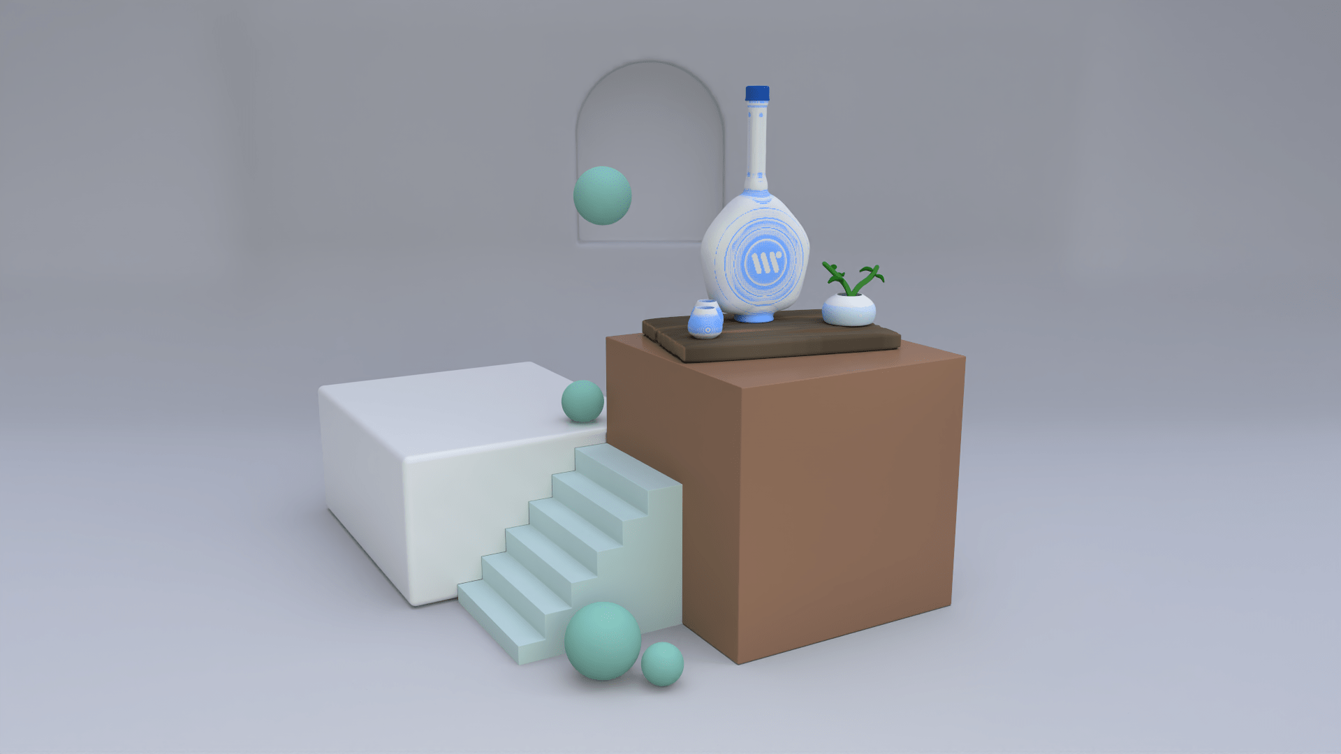 minimal 3D scene