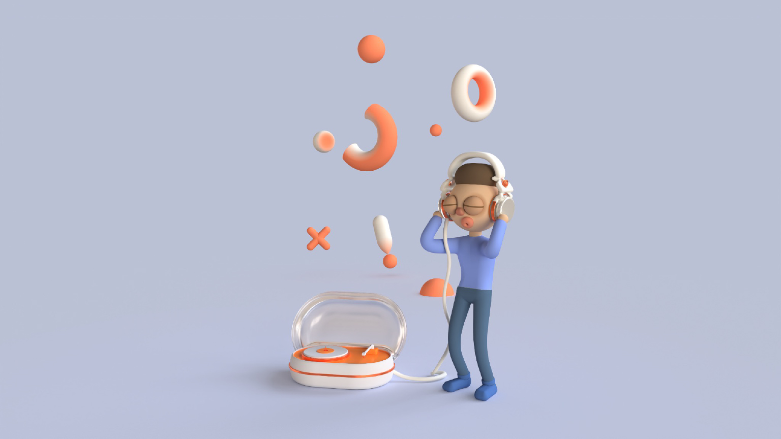 3d isometric typography on womp