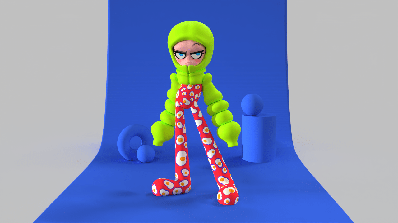 3d fashion character womp