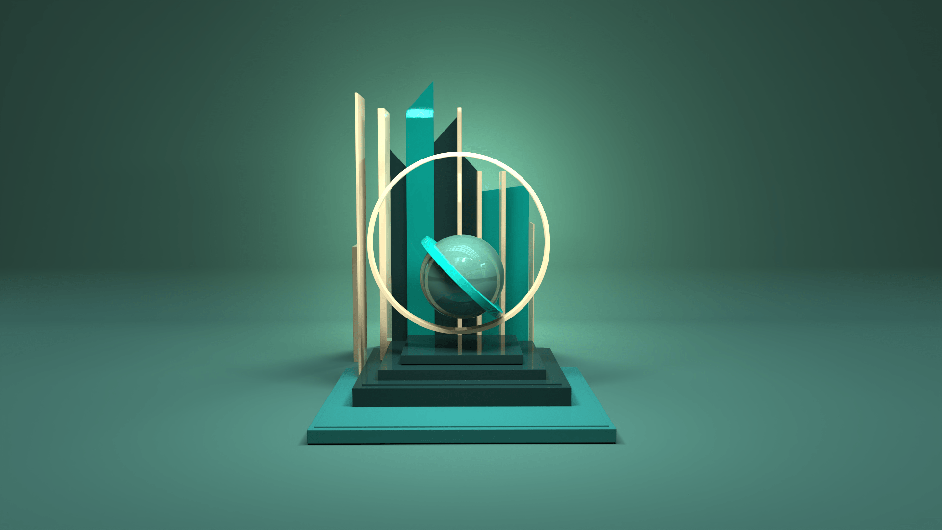 3d isometric typography on womp