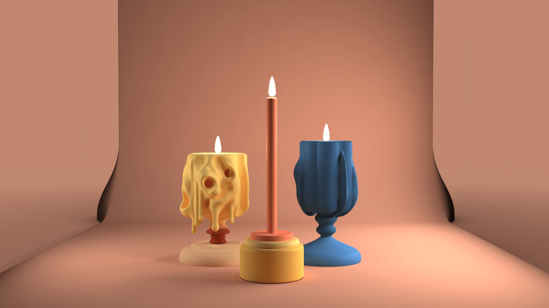 3d isometric typography on womp