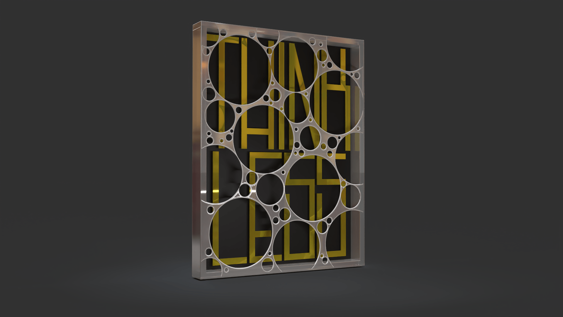 3d isometric typography on womp