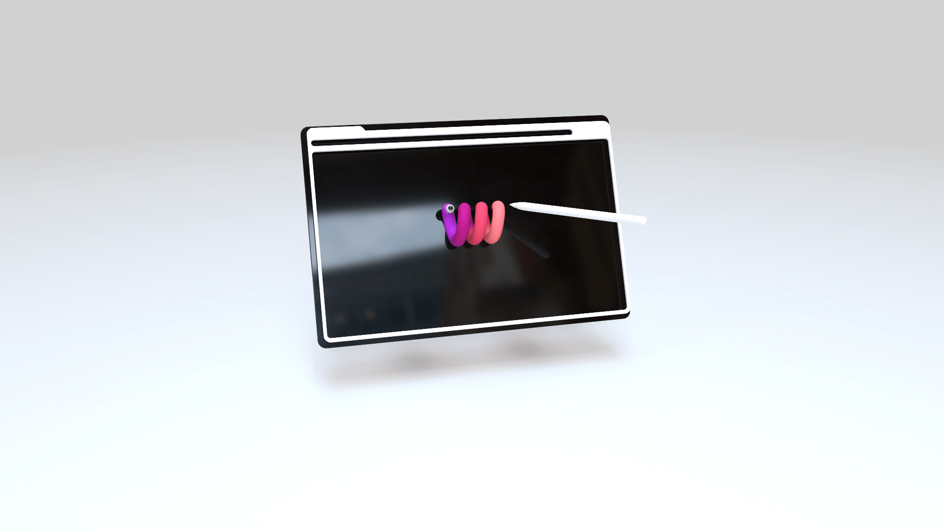 3d isometric typography on womp