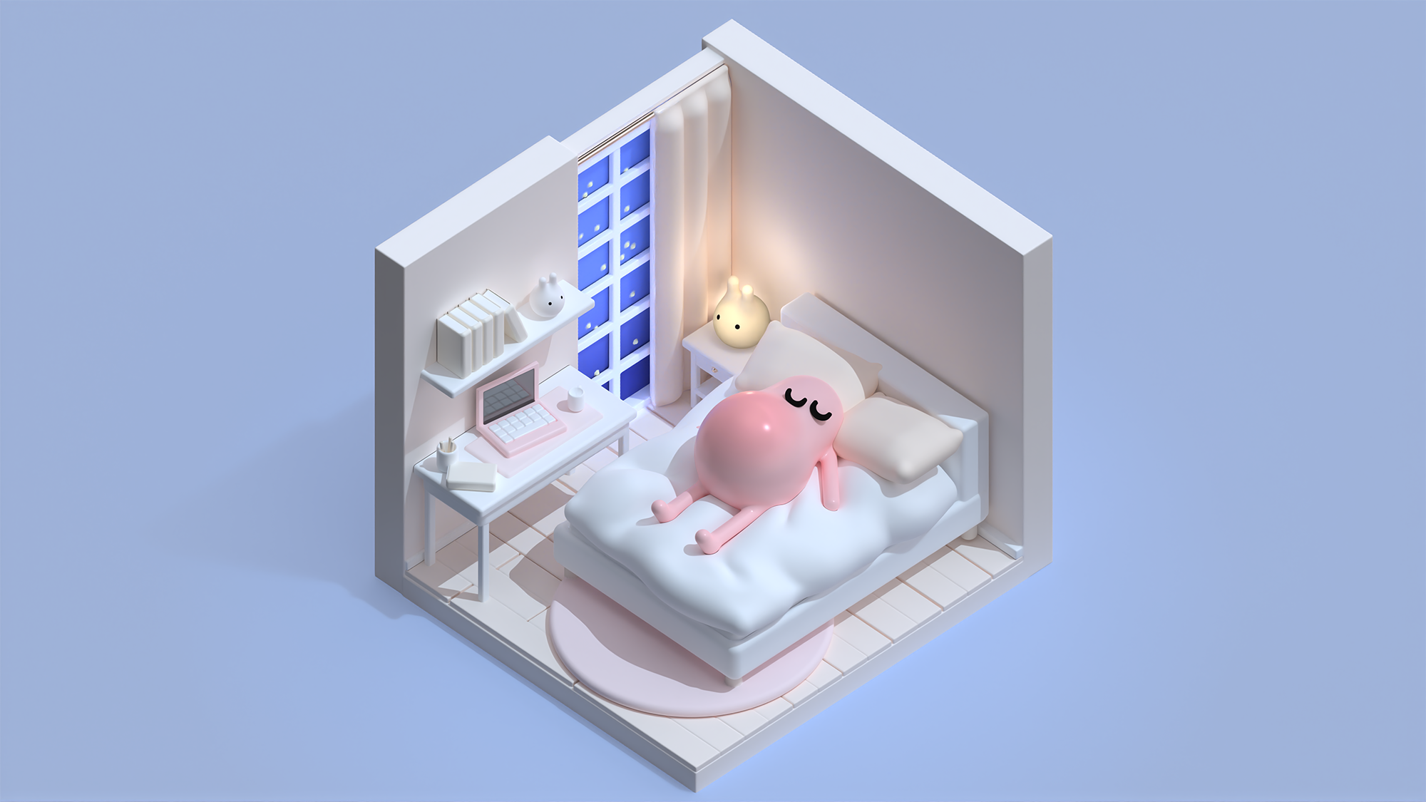 Cherries easy 3D model