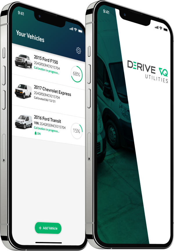 Mockups of the VQ Utilities app for iPhone