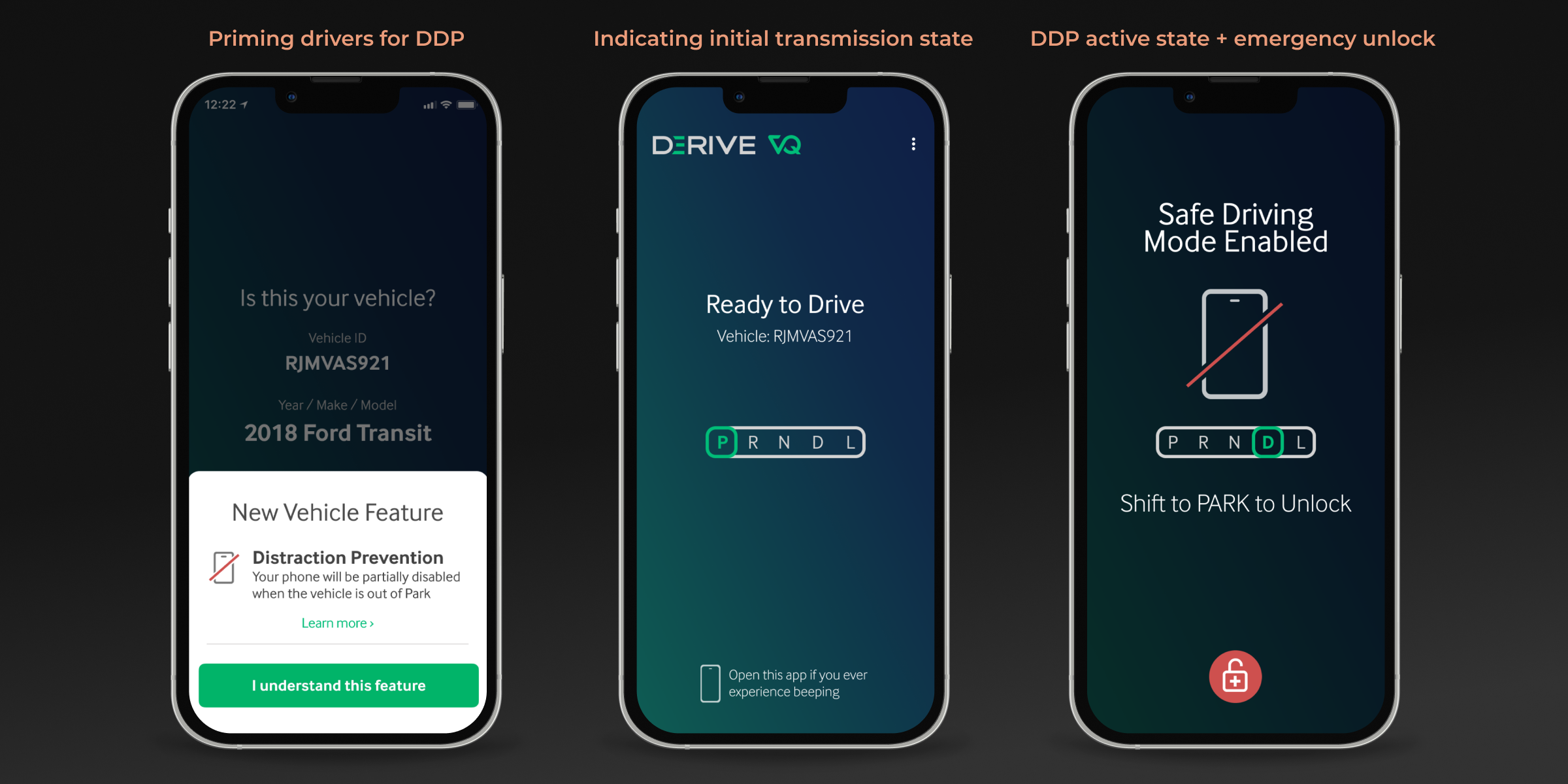 The Distracted Driver Prevention feature on iPhone.