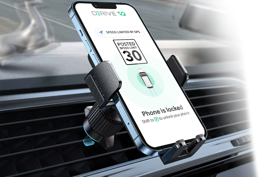 A rendering of the Sales Road Show app mounted on a dashboard.