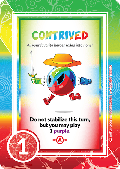 CONTRIVED  (4)