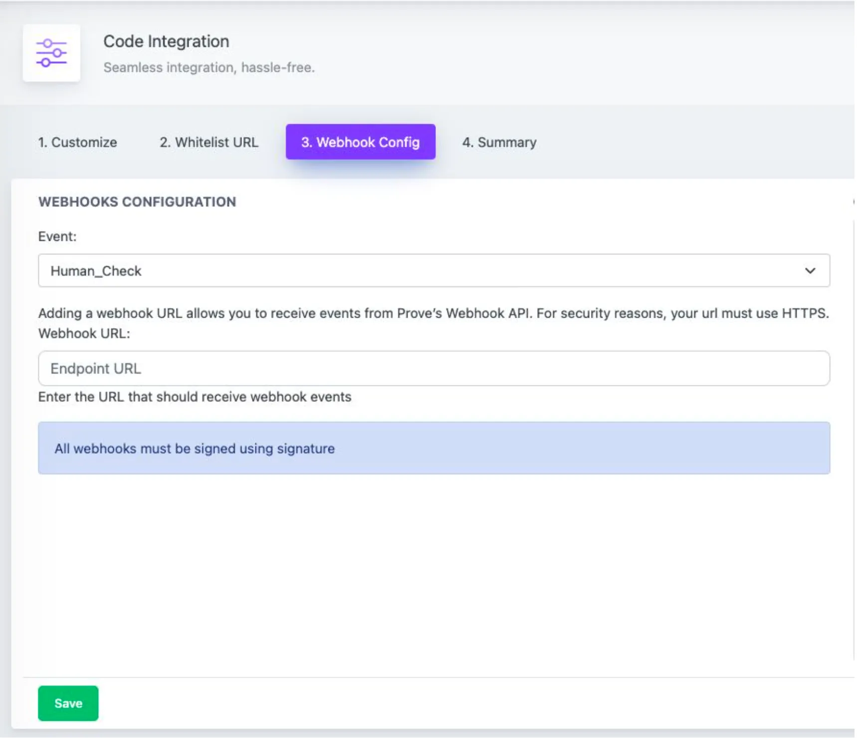 Developer Portal Flow screen 3