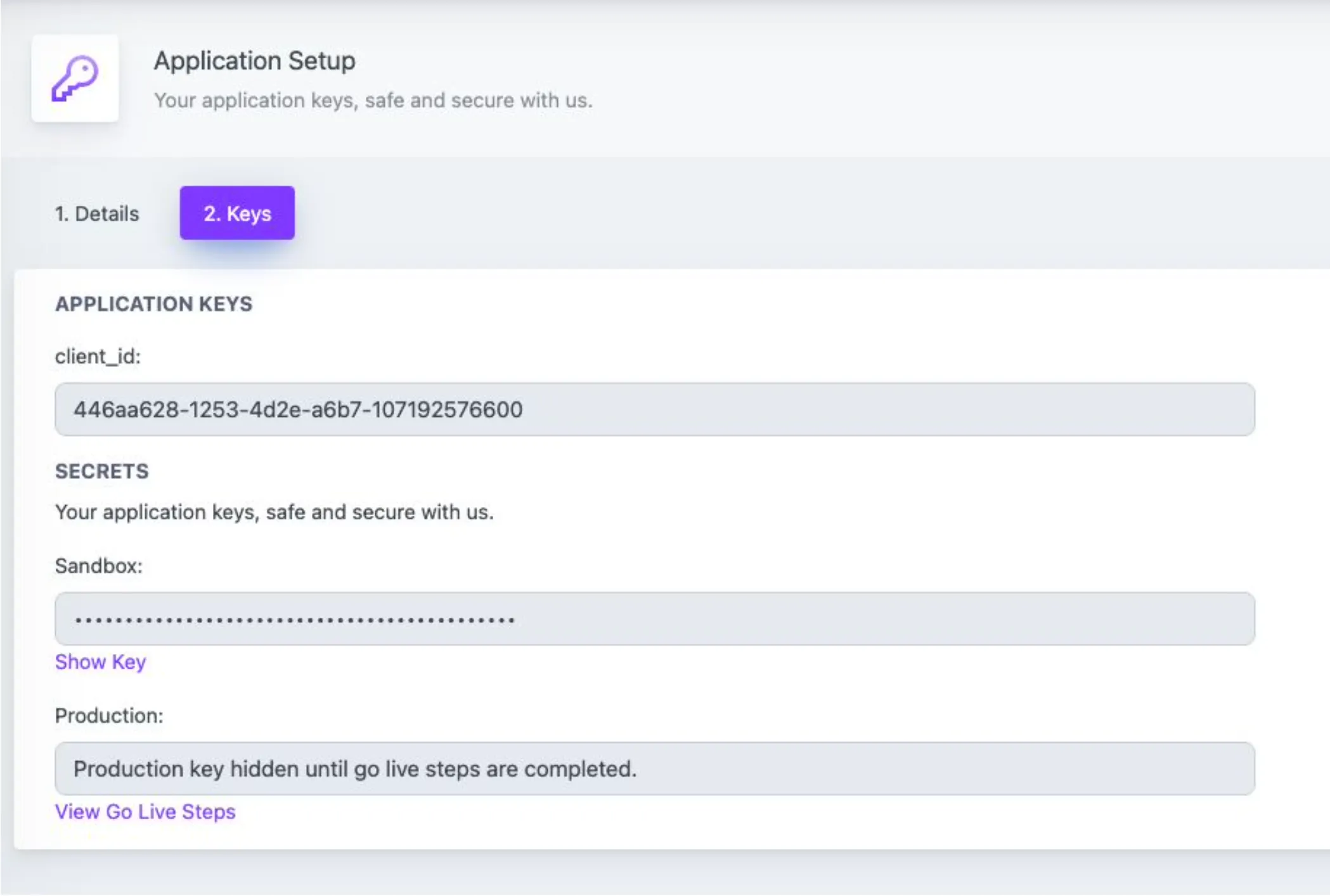 Developer Portal Flow screen 2