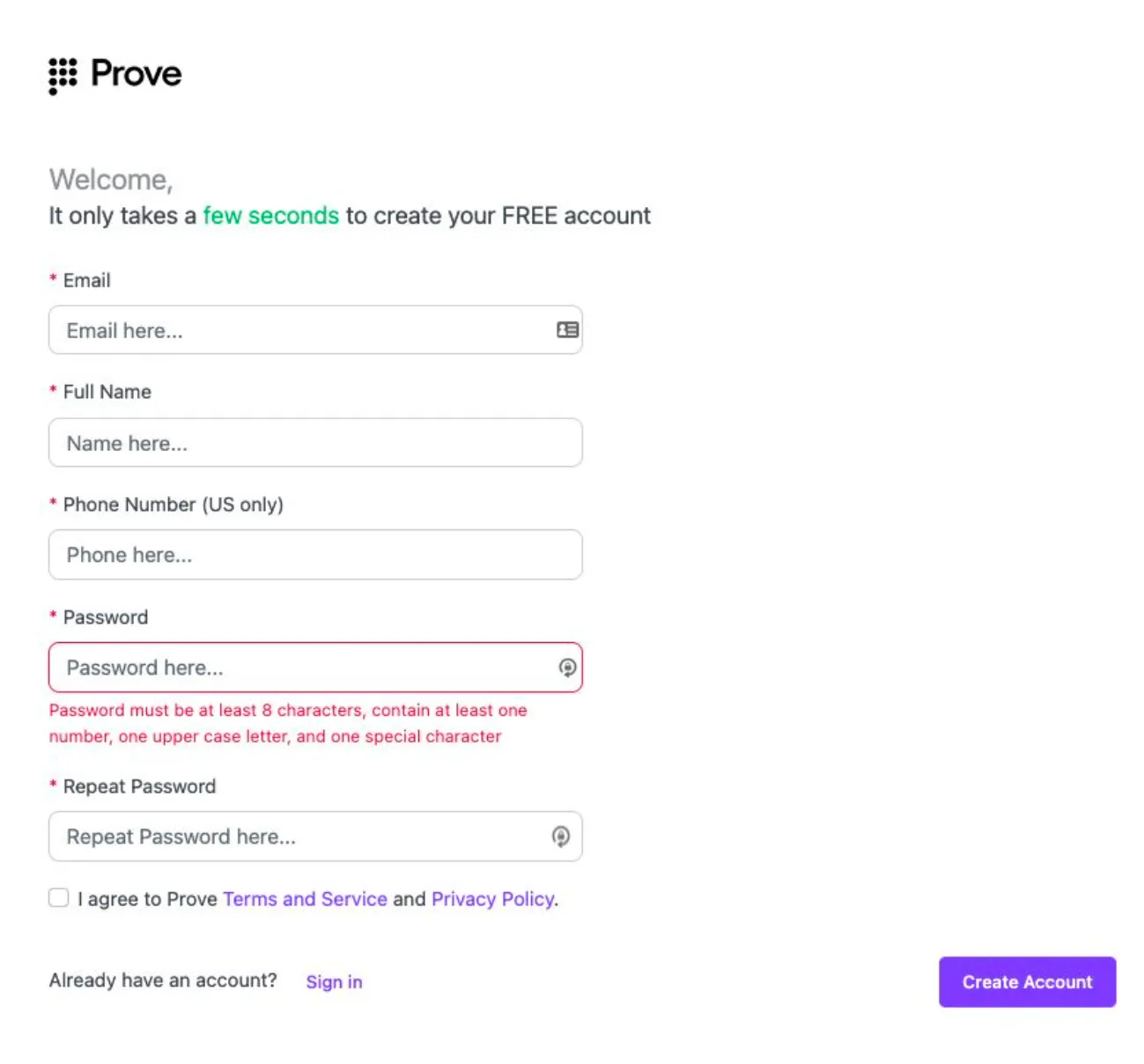 Developer Portal Flow screen 1