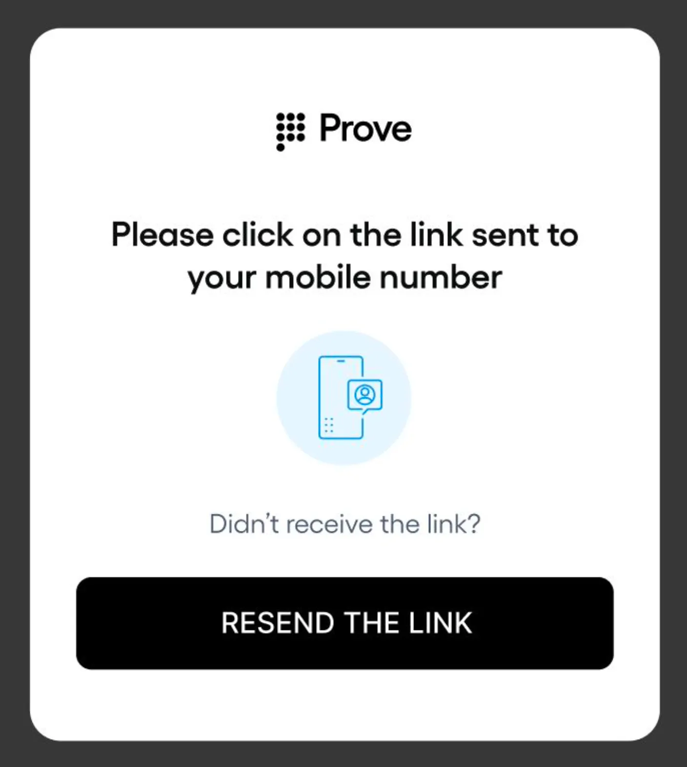 End User Widget Flow - Unique Trust Check screen 3